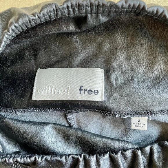 Aritzia Wilfred Free Daria Faux Leather Leggings S - Picture 4 of 8